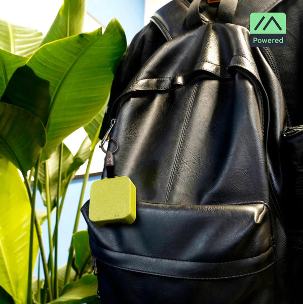 Keychain Holder | Leather strap with metal alloy head for carrying WisMesh devices or other IoT trackers.