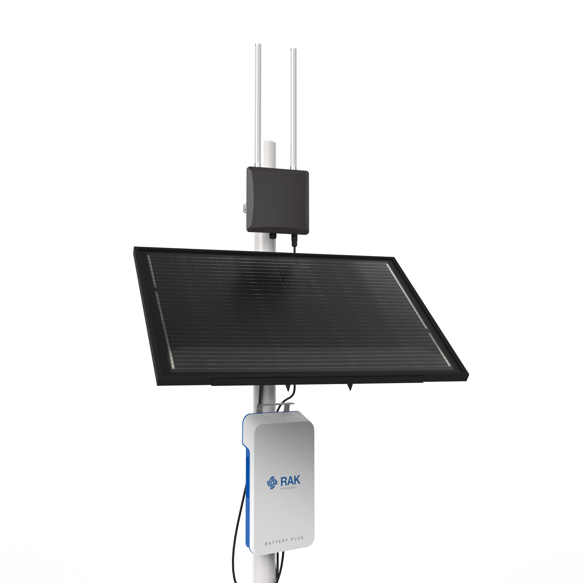 WisGate Edge Pro Solar (WisGate Edge Pro V2 + Battery Plus + Solar Panel  Kit) | Solar Powered Outdoor Gateway for LoRaWAN