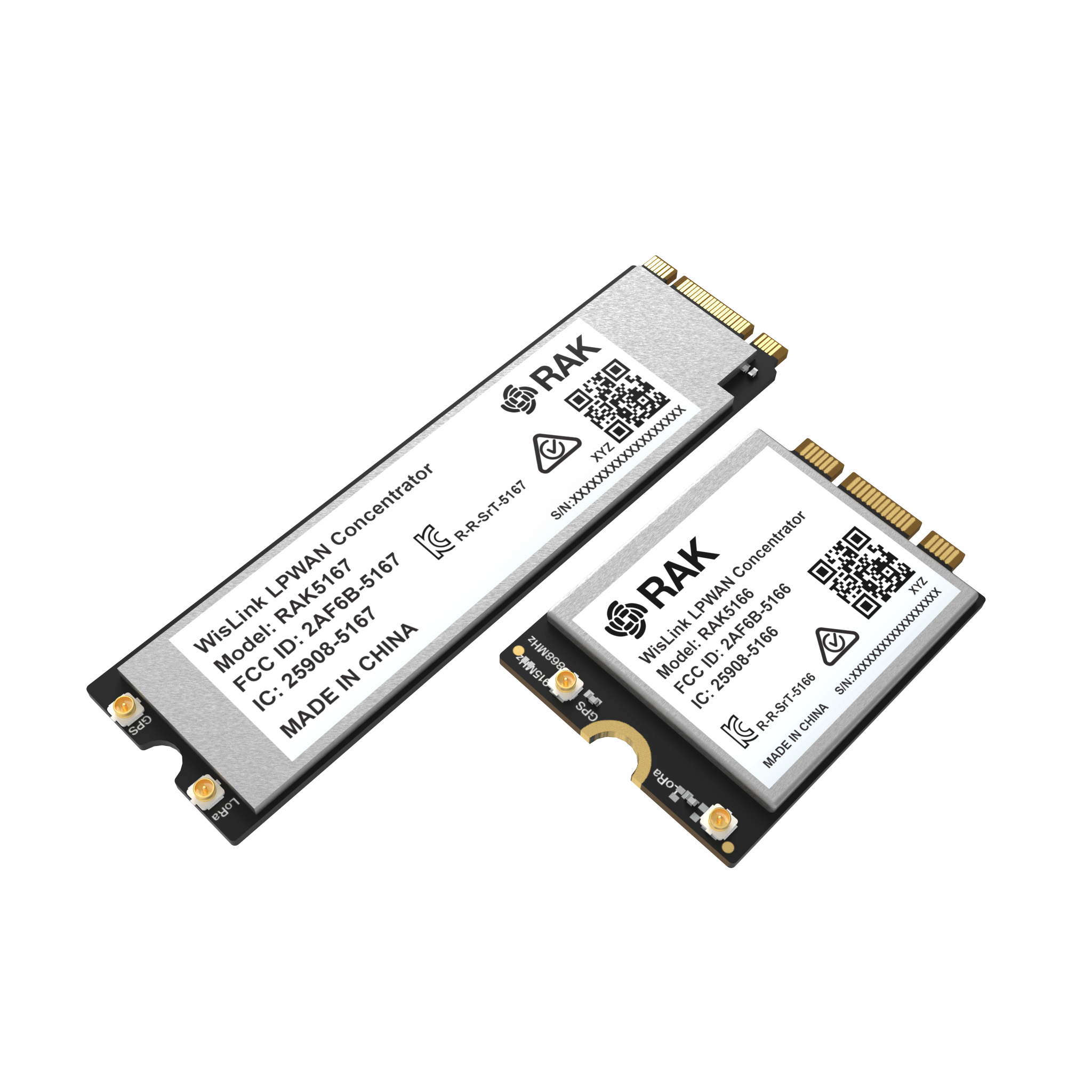 RAK5166/RAK5167 LPWAN Concentrator module: M.2 Form Factor 