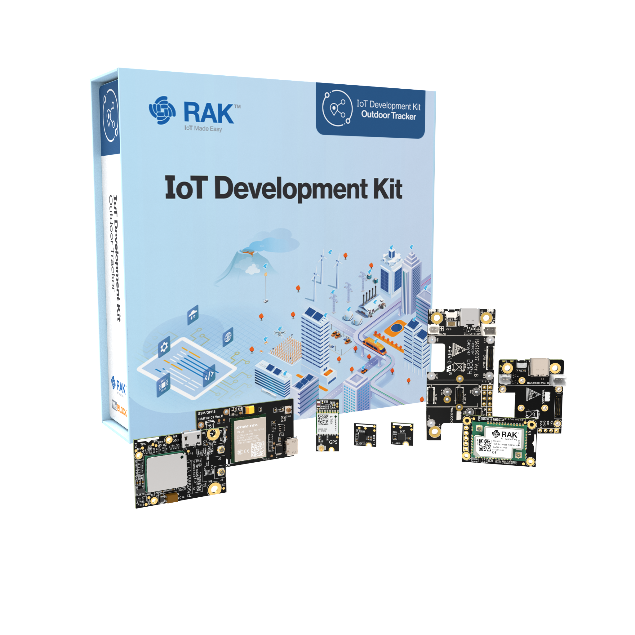 Outdoor GPS GNSS Location Tracker Kit for LoRaWAN, NB-IoT and LTE-M
