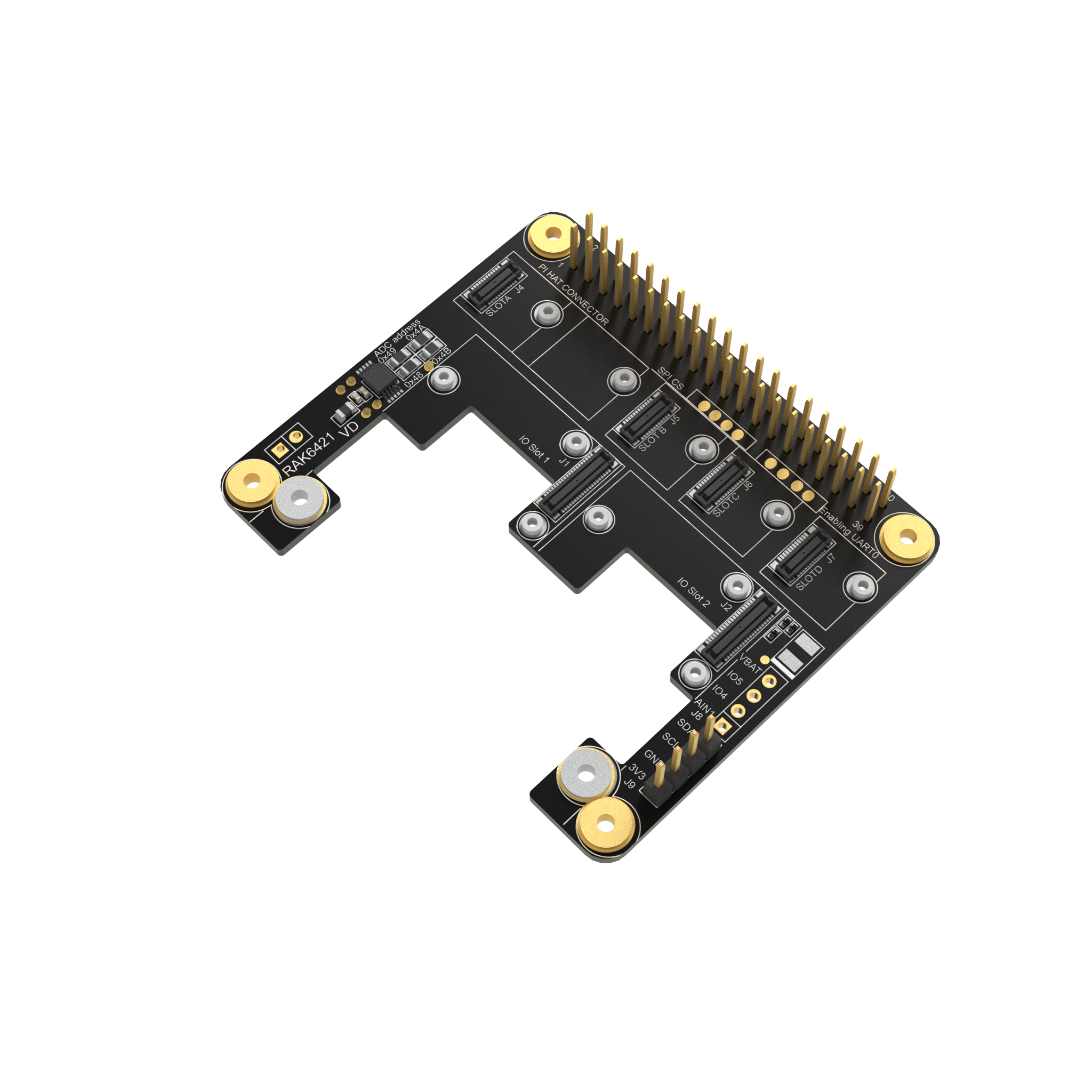Modular Raspberry Pi Hat Adapter Board | RAK6421