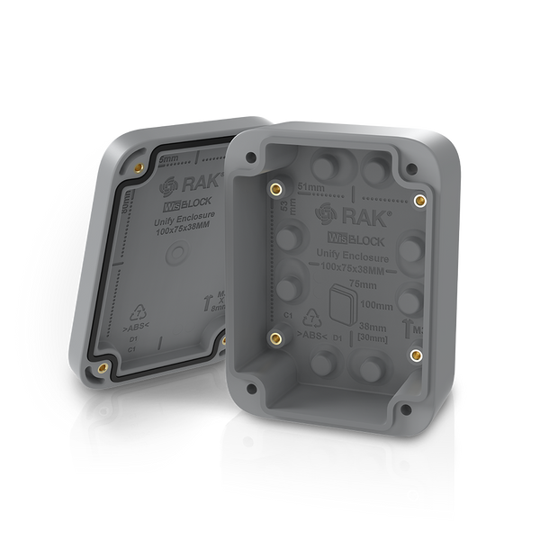 WisBlock Weatherproof Enclosure - Unify Outdoor IP67 Iot Enclosure 100*75*38