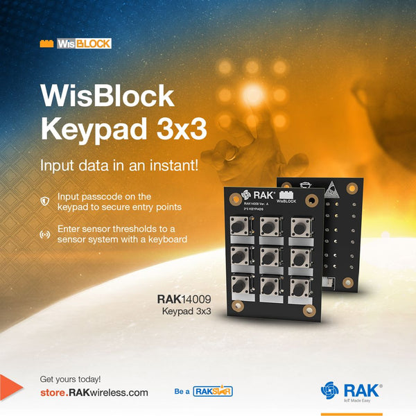 Keypad Module 3x3 / 3x4 / 4x4 | RAK14004 / RAK14009 / RAK14010 / RAK14011