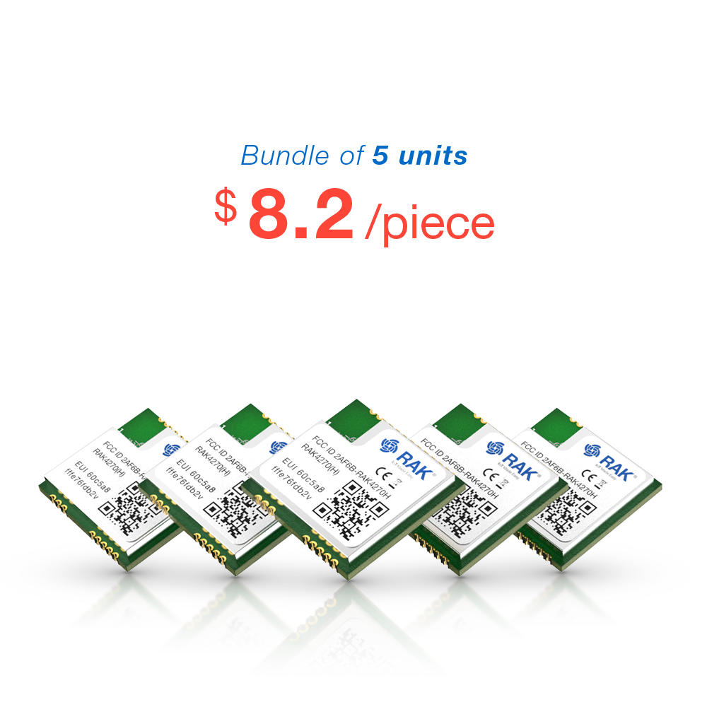 RAK4270 SX1262 LoRaWAN Module | STM32L071 Ultra Low Power MCU Module