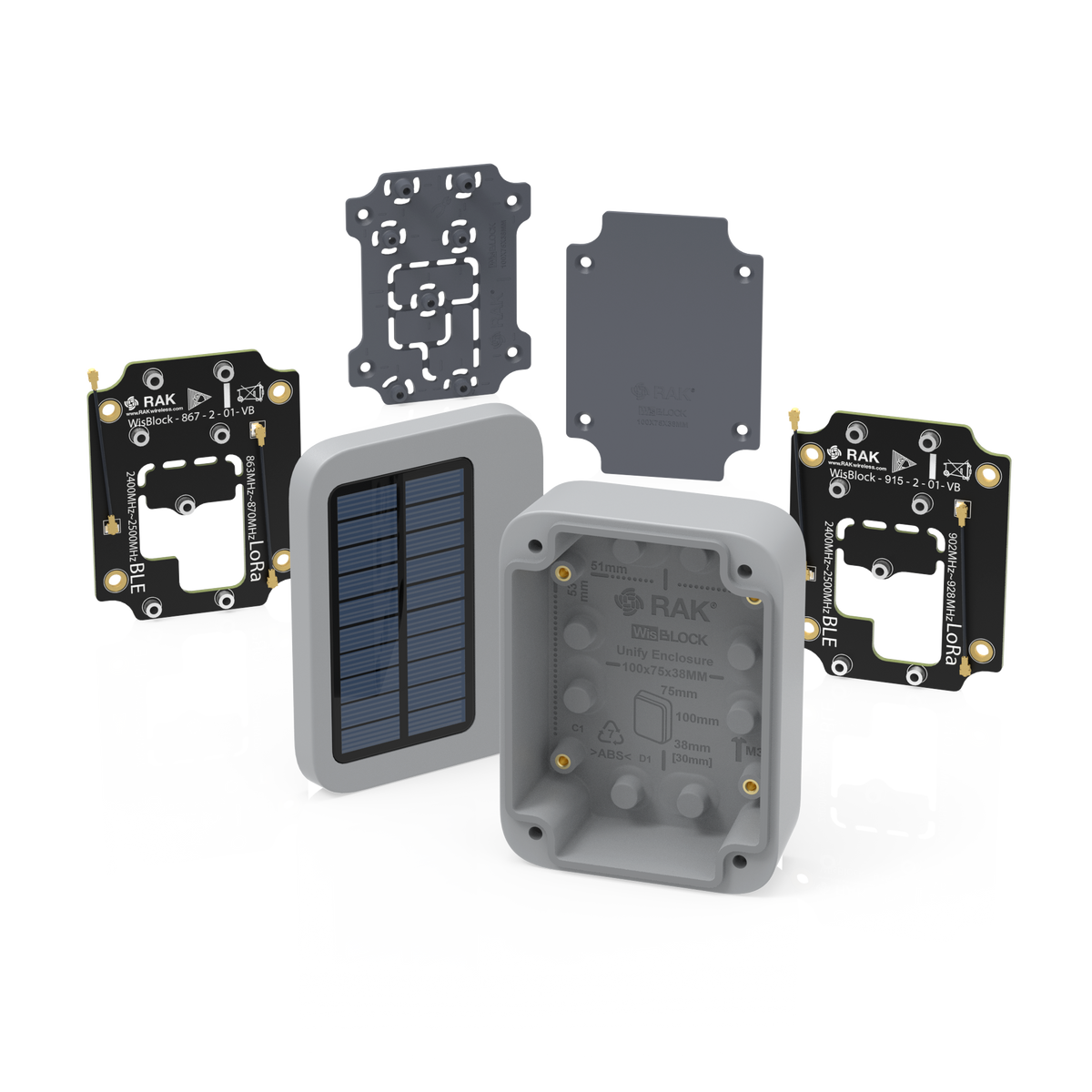 Unify Enclosure Solar IP65 100x75x38 | Optional with integrated Unify Enclosure Solar IP65 100x75x38 | Optional with integrated
