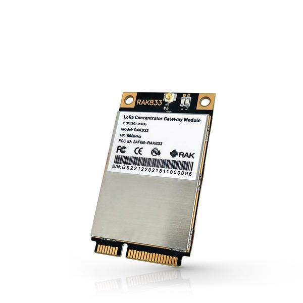 RAK833 LPWAN Gateway Concentrator Module | PCIE Sx1301 LoRa Gateway | LoRaWAN Gateway Concentrator Module