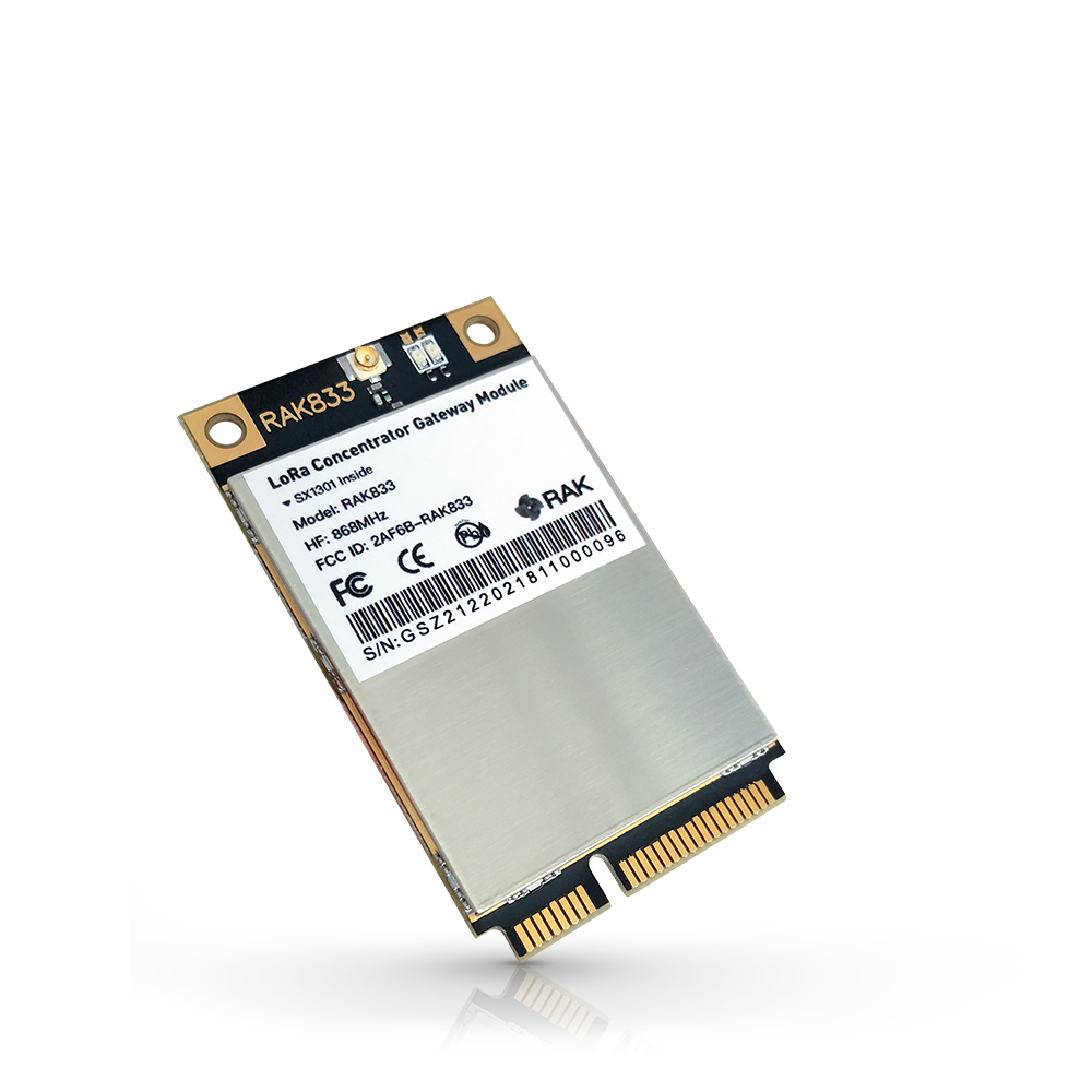 RAK833 LPWAN Gateway Concentrator Module | PCIE Sx1301 LoRa