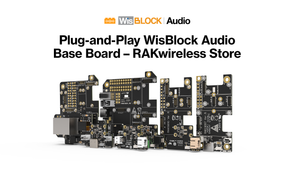 Plug-and-Play WisBlock Audio Base Board