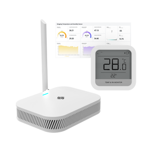 Room Temperature and Humidity Sensor Solution with Display