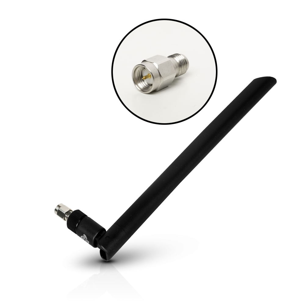 Blade Antenna with RP-SMA to SMA Adapter