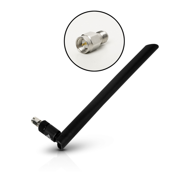 Blade Antenna with RP-SMA to SMA Adapter