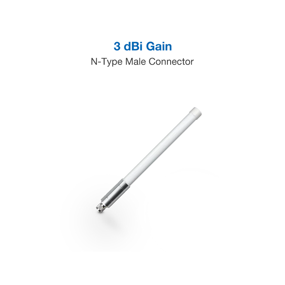 3dBi Fiberglass Antenna | Supports 433Mhz, 470-510Mhz, 860-930Mhz