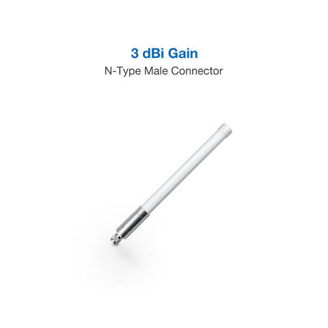 3dBi Fiberglass Antenna | Supports 433Mhz, 470-510Mhz, 860-930Mhz