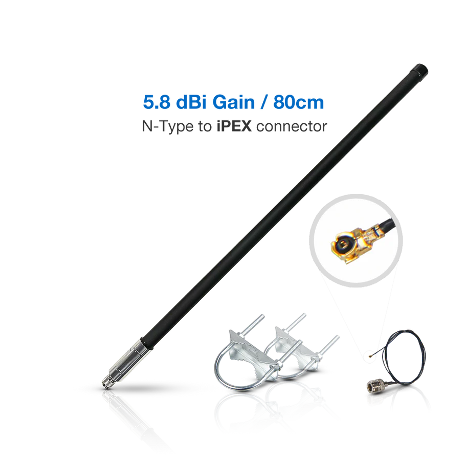 5.8dBi BLACK Fiberglass Antenna