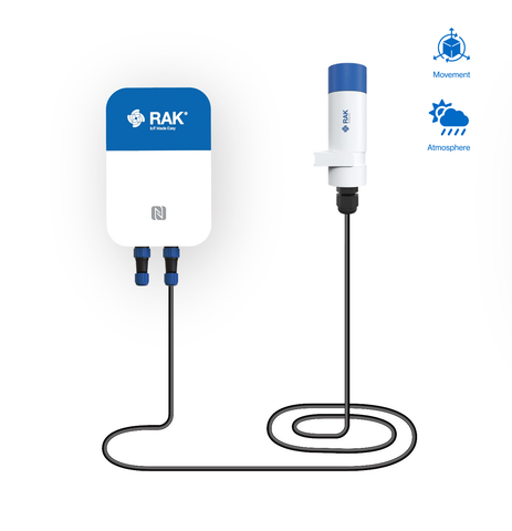 Atmospheric Monitoring + Movement Detection | Barometer Pressure  and Acceleration Sensor | LoRaWAN/NB-IoT/Cellular IoT