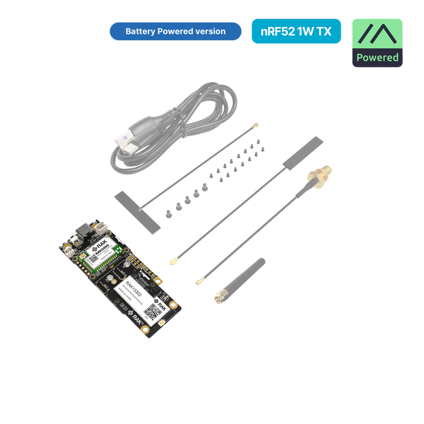 WisMesh 1W Booster Starter Kit | Complete 1W Meshtastic node with flexible power options (battery/external) | RAK10724