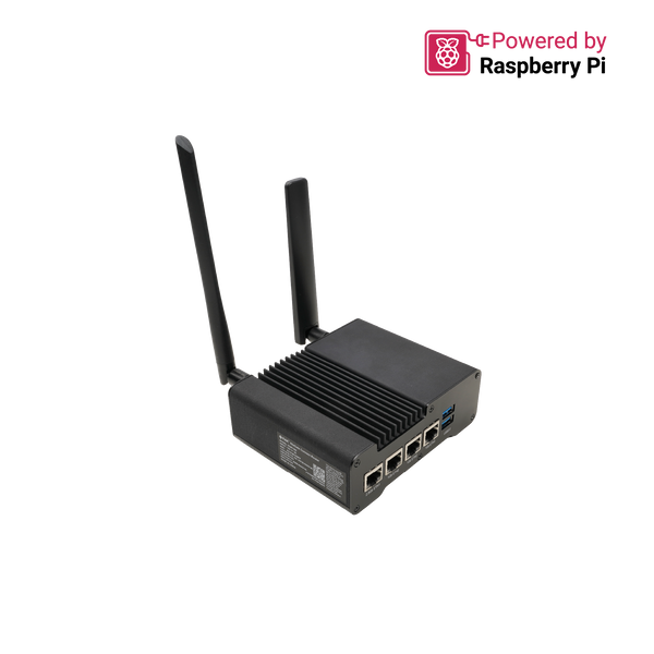 WisGate Connect Router | Industrial edge router with 4 Ethernet ports, MiniPCIe expansion, and CM4/CM5 support | RAK7392