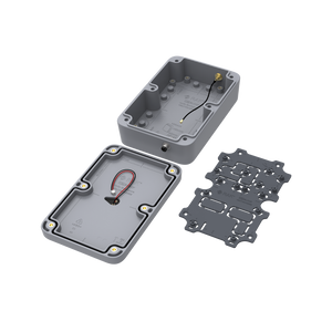 Unify Enclosure IP67 150x100x45mm with pre-mounted M8 5 Pin and RP-SMA antenna IP Rated connectors