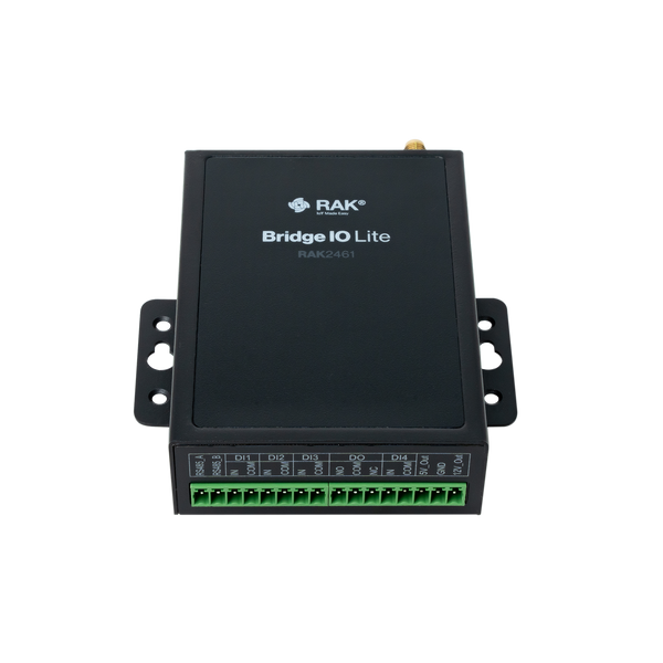 RAK2461 WisNode Bridge IO Lite | Advanced LoRaWAN Integration for Industrial and Building Automation | Interfaces: RS-485, Digital Input (DI), Digital Output (DO) options