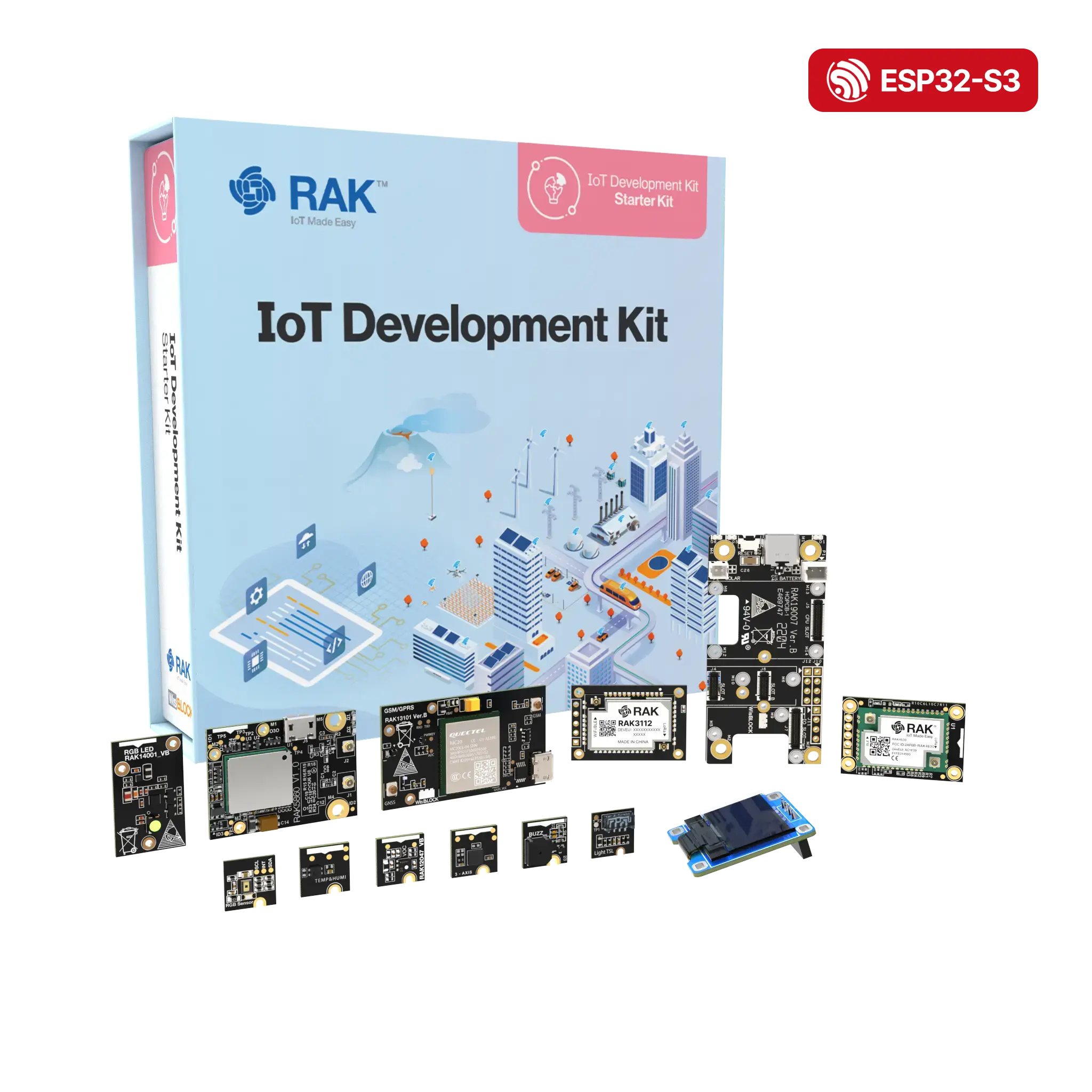 Development Module Kit LoRaWAN® IoT Development Starter Kit with Sensors & Cellular
