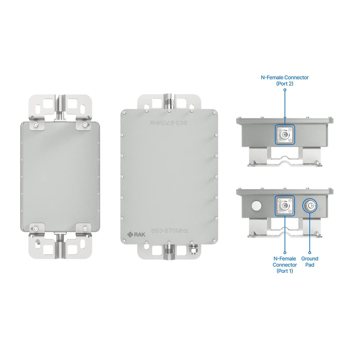 RAK Outdoor Cavity Band-Pass Filter | LoRa® Noise Protection