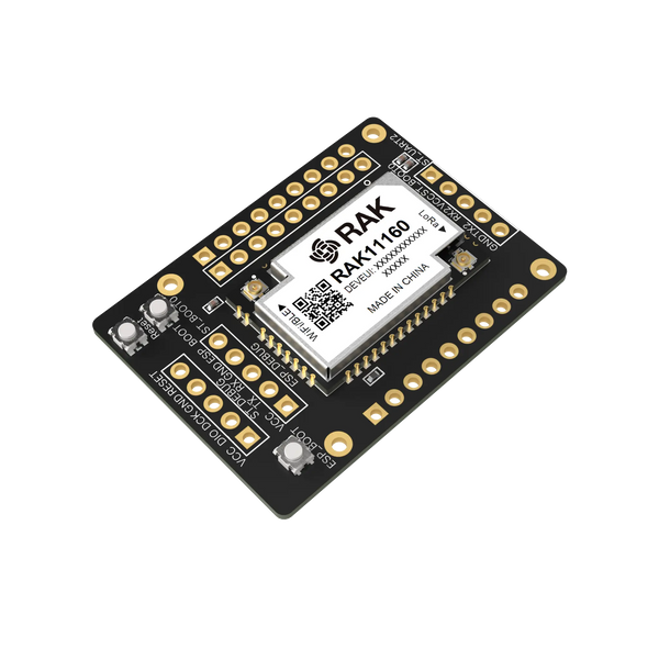 RAK11160 Breakout Board | Dual-MCU LoRaWAN board with UART/SPI/I2C for the WisDuo RAK11160 stamp module | RAK11161