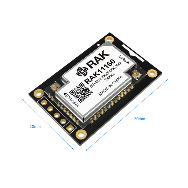 WisBlock Dual-Core Board for RAK11160 |  ESP32-C2 + STM32WLE5 Module for LoRaWAN® with WiFi & BLE | RAK11162