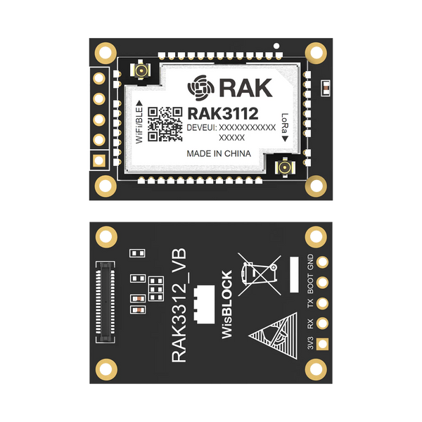 Espressif ESP32-S3 WiFi BLE Dual Core Module for LoRaWAN® with LoRa SX1262 | RAK3312