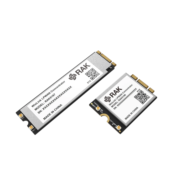 RAK5166/RAK5167 Concentrator Module: M.2 Form Factor Innovation for LoRaWAN® Applications ,SX1303 LoRa Core (USB, GPS, LBT)  | RAK5166 / RAK5167