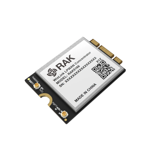 RAK5166/RAK5167 Concentrator Module: M.2 Form Factor Innovation for LoRaWAN® Applications ,SX1303 LoRa Core (USB, GPS, LBT)  | RAK5166 / RAK5167