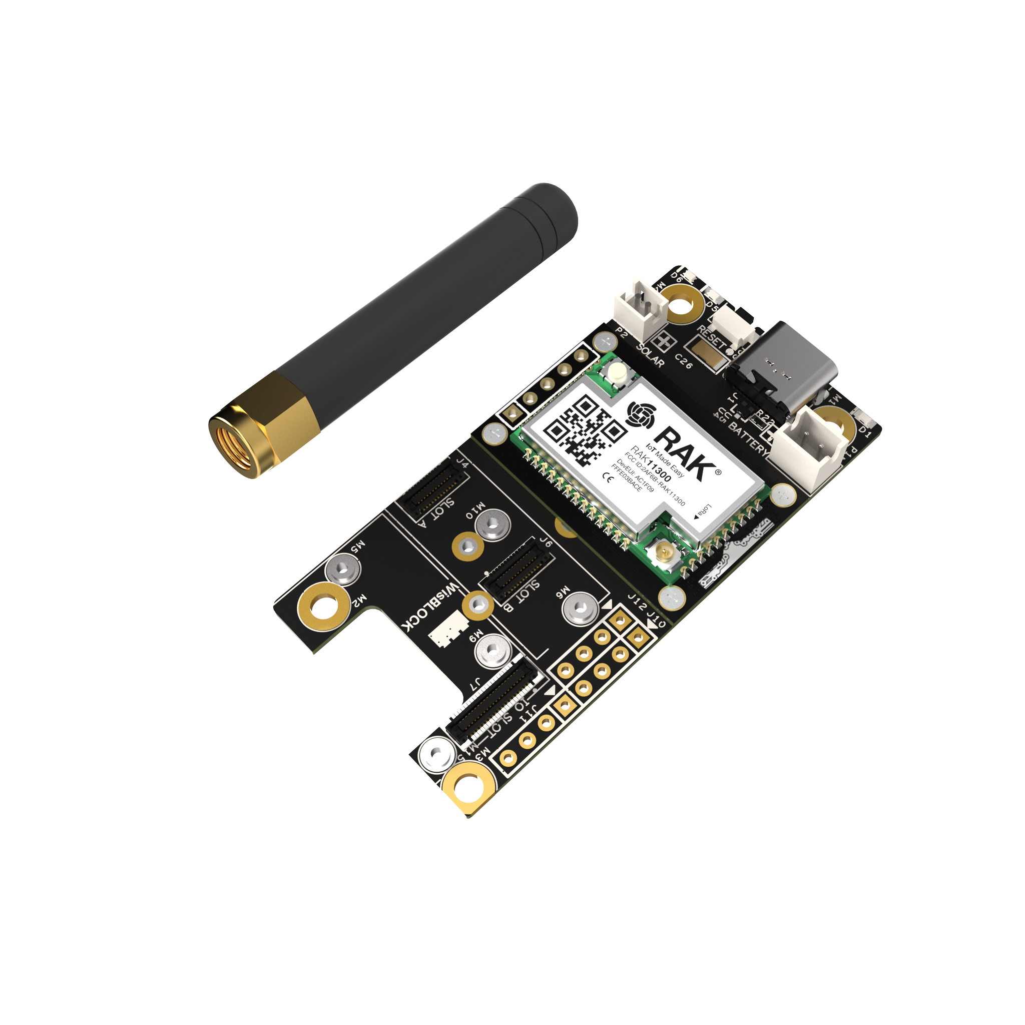 WisMesh RP2040 Starter Kit | Modular LoRa Mesh Network Solution with RP2040 and Sensors