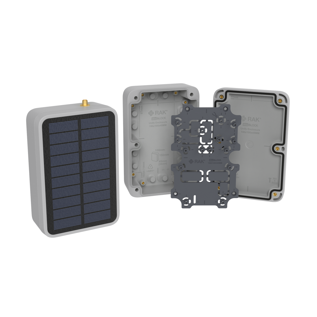Unify Enclosure IP67 150x100x45mm | with Pre-Mounted M8 5-Pin Connecto