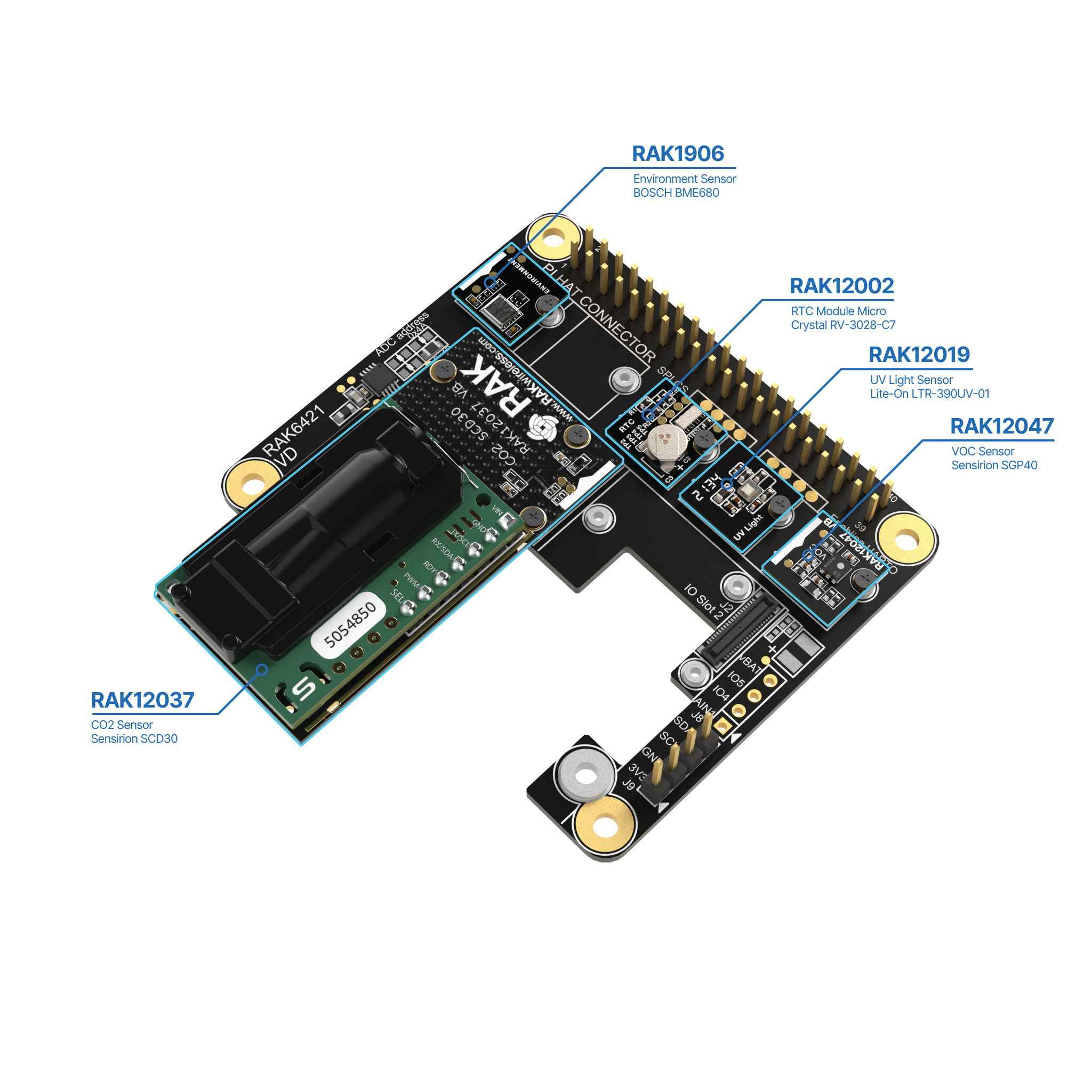 Modular Raspberry Pi Hat Adapter Board | RAK6421