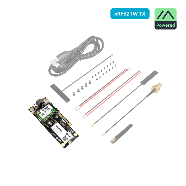 WisMesh 1W Booster Starter Kit | High-power Meshtastic solution with nRF52840, SX1262, and SKY66122 PA for extended mesh range | RAK10724