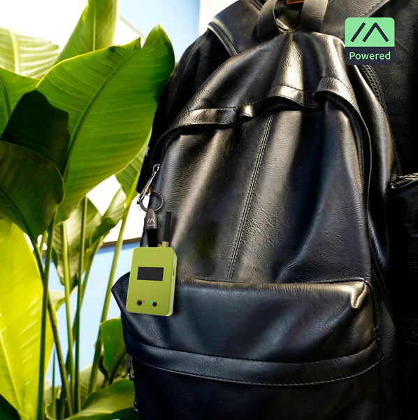 Keychain Holder | Leather strap with metal alloy head for carrying WisMesh devices or other IoT trackers.