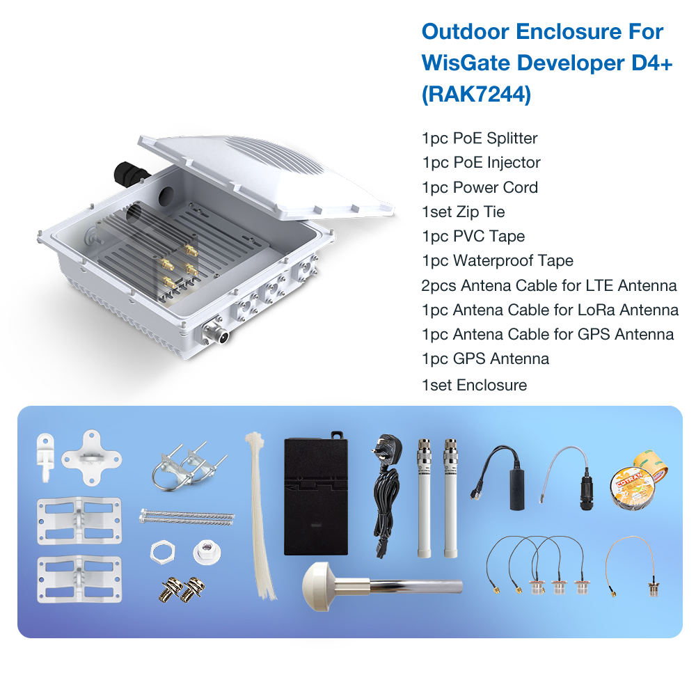 Outdoor Enclosure for WisGate Developer Gateway