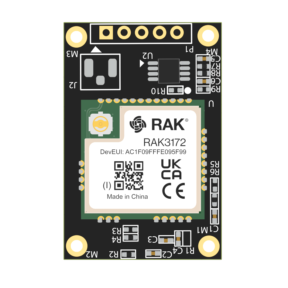 RAK3372 - low-power long-range transceiver LoRaWAN module with