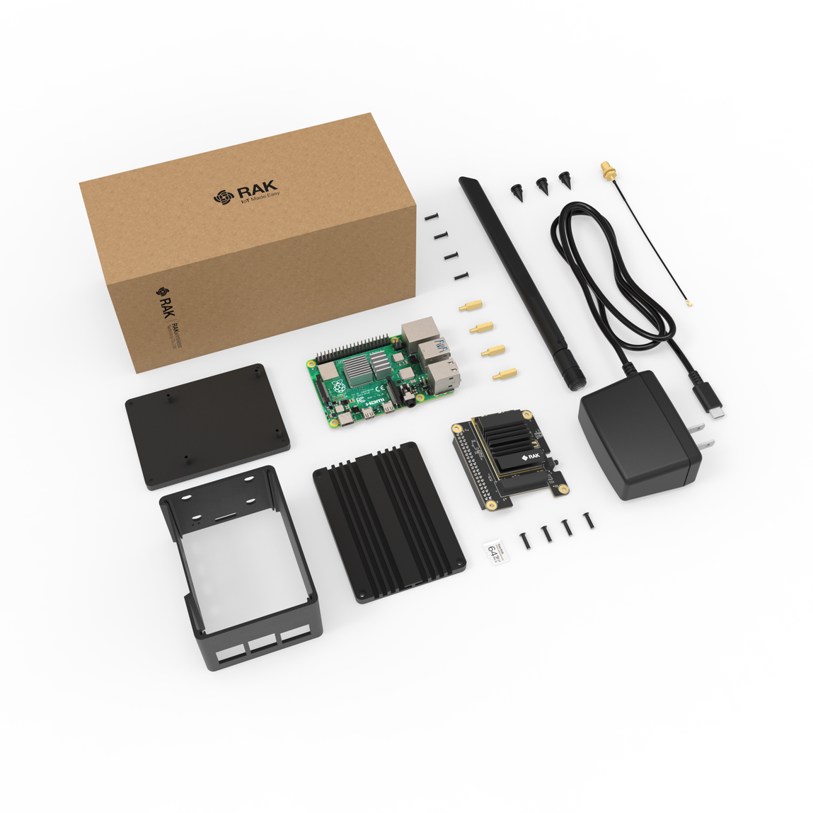 RAK Raspberry Pi 4 Kit for LoRaWAN - LoRaWAN Gateway Raspberry Pi