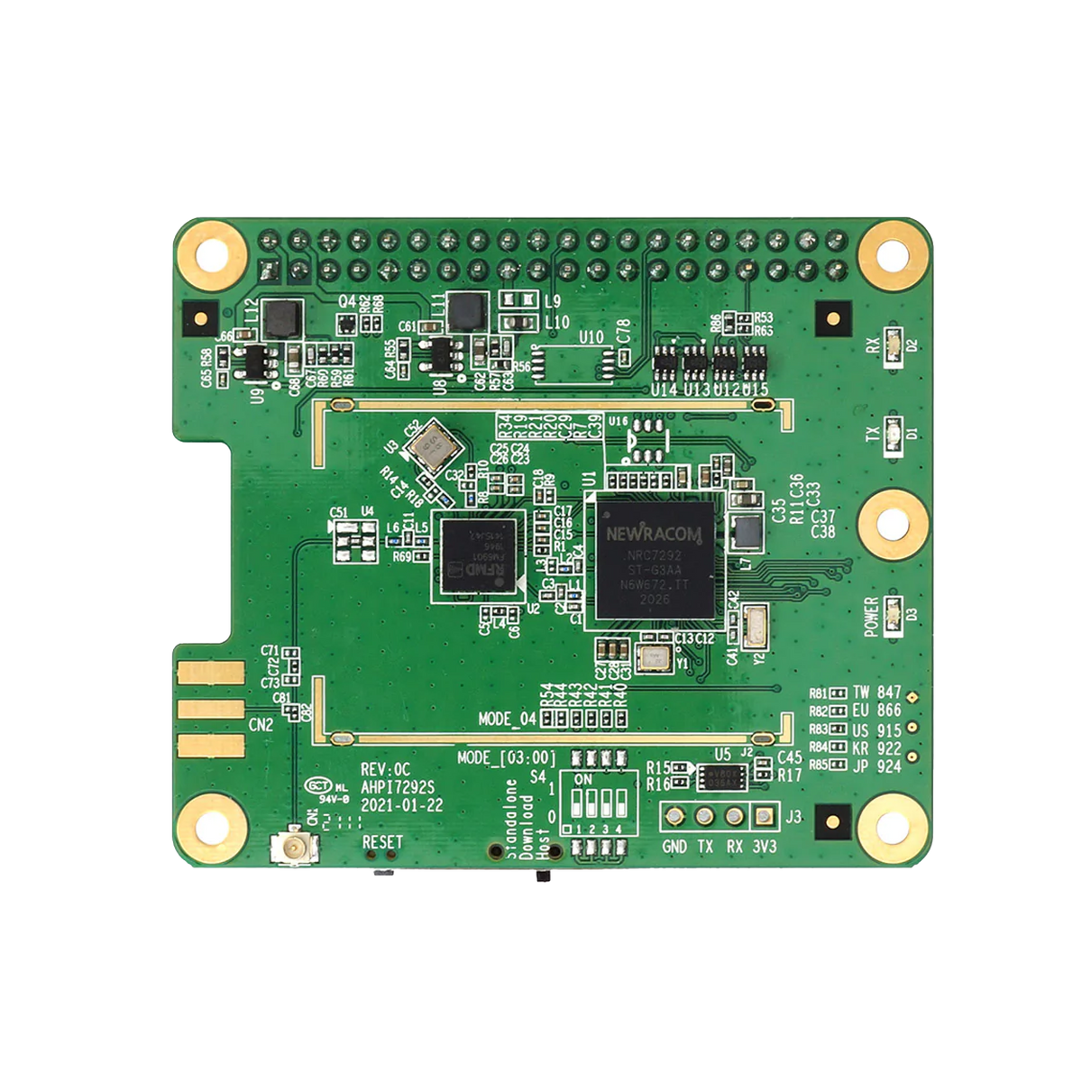 AHPI7292S WiFi HaLow Pi Hat - Wireless modules for the WisGate Connect