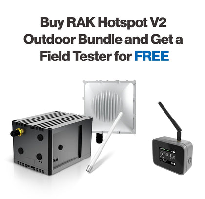 RAK Hotspot V2 Outdoor Bundle with Free Field Tester | Elevate Your Helium Mining to New Heights Outdoors