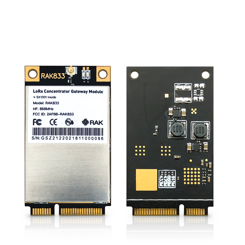 RAK833 LPWAN Gateway Concentrator Module | PCIE Sx1301 LoRa